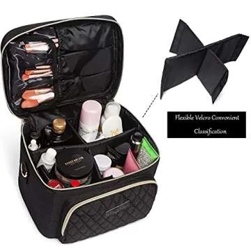 Scorila Travel Makeup Bag for Women - Stylish & Functional