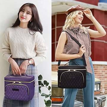 Scorila Travel Makeup Bag for Women - Stylish & Functional