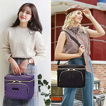 Scorila Travel Makeup Bag for Women - Stylish & Functional