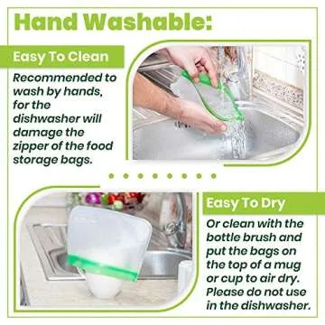 Durable Reusable Snack Bags - Eco-Friendly Food Storage