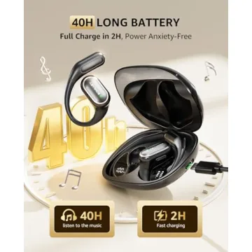 Tzfunmi Open-Ear Bluetooth Earbuds for Workouts