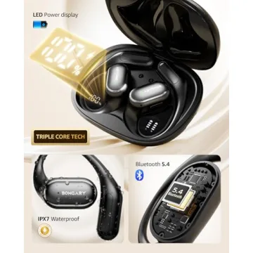 Tzfunmi Open-Ear Bluetooth Earbuds for Workouts