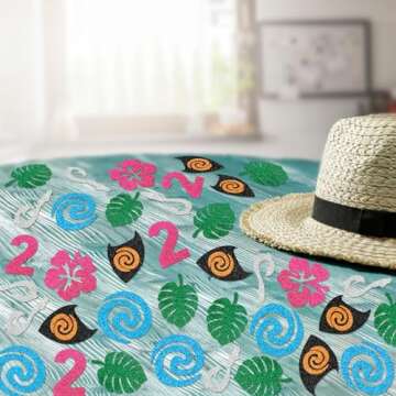 200Pcs Moana Birthday Decorations Moana Birthday Confetti for Moana Two Birthday Table Decorations Moana Luau Hawaiian Theme Birthday Party Table Decor