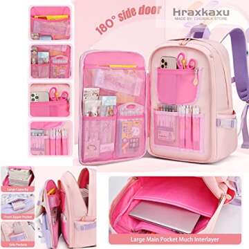 Kawaii Bunny Backpack: Large Capacity & Stylish Design for Kids