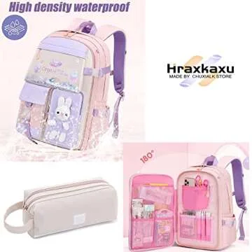Kawaii Bunny Backpack: Large Capacity & Stylish Design for Kids