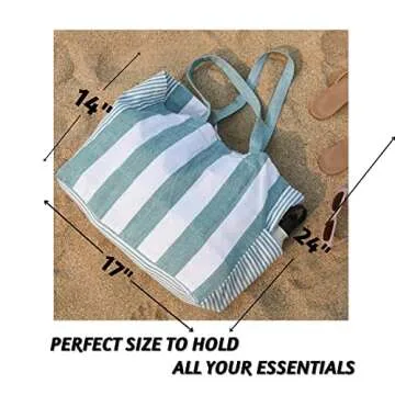 Stylish Folkulture Beach Bags for Women - 17x14 Tote