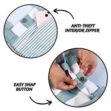 Stylish Folkulture Beach Bags for Women - 17x14 Tote