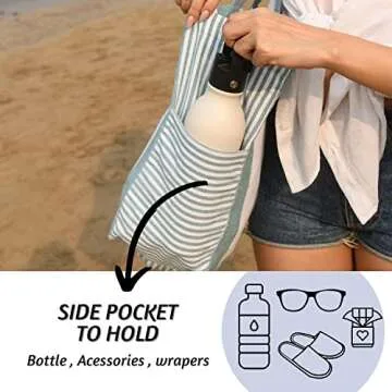 Stylish Folkulture Beach Bags for Women - 17x14 Tote