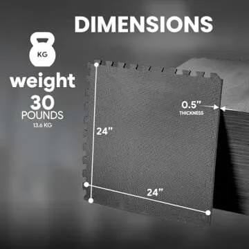 BalanceFrom Foam Exercise Mat for Gym & Playroom Safety