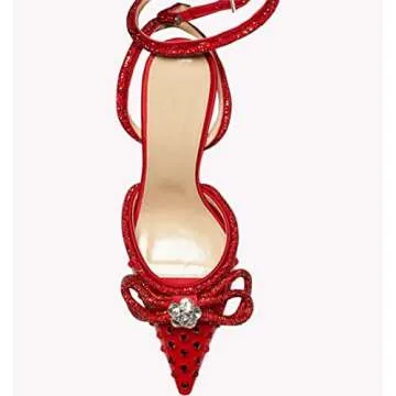 MissHeel Rhinestone Heels - Elegant 3 Inch Stiletto Pumps