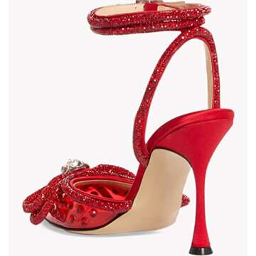 MissHeel Rhinestone Heels - Elegant 3 Inch Stiletto Pumps