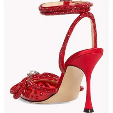 MissHeel Rhinestone Heels - Elegant 3 Inch Stiletto Pumps