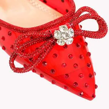MissHeel Rhinestone Heels - Elegant 3 Inch Stiletto Pumps