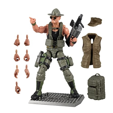 Action Force Valaverse Series 2 SGT Slaughter Premium 6-Inch Scale Action Figure with Multiple Acces...
