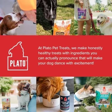PLATO Organic Chicken Strips for All Dogs - Healthy Treats