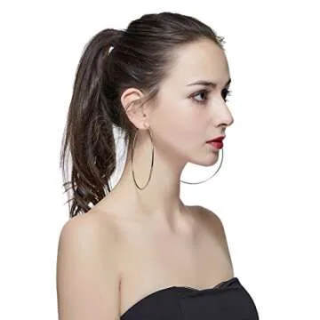 Stunning Hypoallergenic Extra Large Hoop Earrings for All