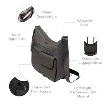 Baggallini Everywhere Bagg – RFID Travel Crossbody Bag