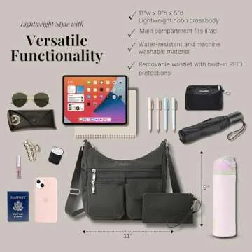Baggallini Everywhere Bagg – RFID Travel Crossbody Bag