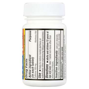 Jet-Alert 100 MG Each Caffeine Tab 120 Count (Pack of 4)