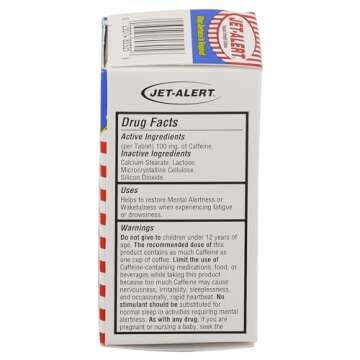 Jet-Alert 100 MG Each Caffeine Tab 120 Count (Pack of 4)