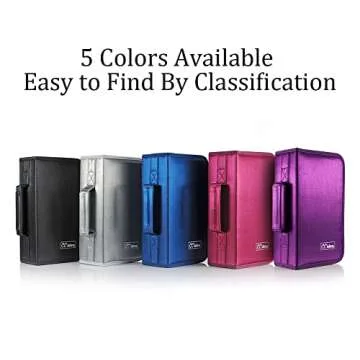 CCidea CD Case DVD Storage Holder, 128 Capacity DVD Cases Organizer CD Plastic Protective Carrying Binder,Portable Cd Wallet for Home Travel (Blue)