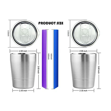 Housavvy Kids Steel Cups with Tritan Lids and Straws