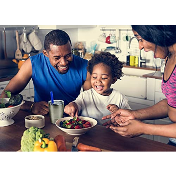 Housavvy Kids Steel Cups with Tritan Lids and Straws