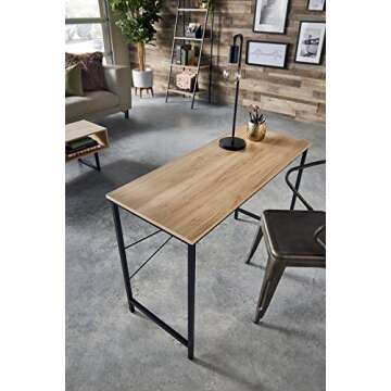 ClosetMaid Writing Desk or Console Table for Office, Entryway or Living Room, Industrial Modern Desi...