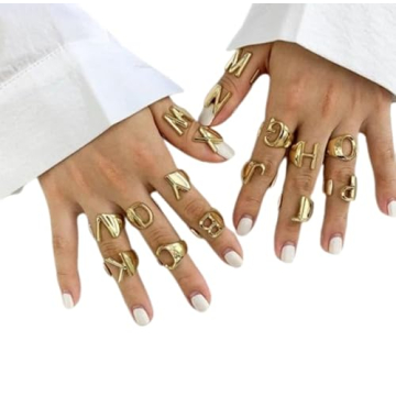 Adjustable Initial Ring for Personal Style - Customize Your Look