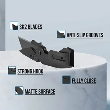 Lichamp Folding Utility Knife - 6-Pack Quick Change Razor Knives