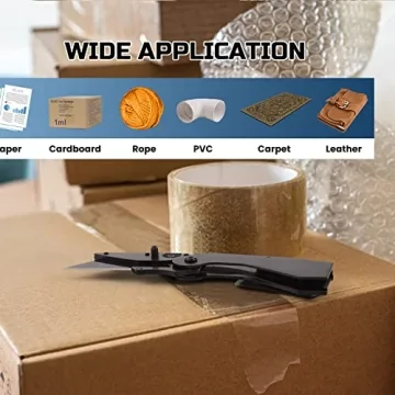 Lichamp Folding Utility Knife - 6-Pack Quick Change Razor Knives