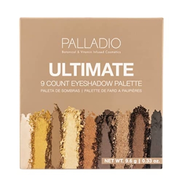 Palladio 9-Count Talc-Free Eyeshadow Palette for All