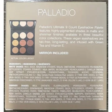 Palladio 9-Count Talc-Free Eyeshadow Palette for All