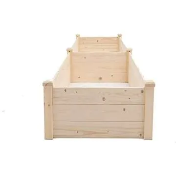 Cemeon Outdoor 8 FT Wooden Garden Bed Planter Box Kit for Vegetables Fruits Herb Grow, Patio or Yard...