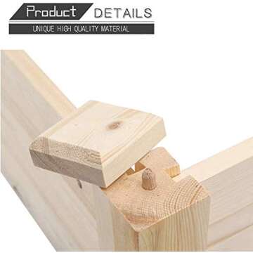 Cemeon Outdoor 8 FT Wooden Garden Bed Planter Box Kit for Vegetables Fruits Herb Grow, Patio or Yard Gardening, Flowers Natural