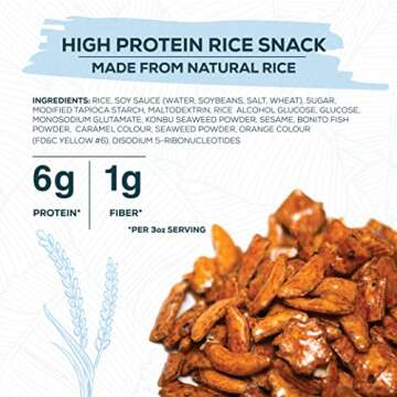 Aloha Right Now Premium Mixed Arare Rice Crackers Mochi Crunch Japanese Hawaiian Style Asian Snack M...