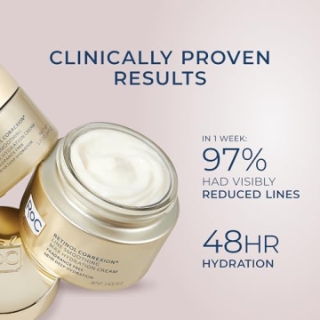 RoC Retinol Correxion Max Hydration Anti-Aging Daily Face Moisturizer with Hyaluronic Acid, Fragrance-Free, Oil Free Skin Care, 1.7 Ounces (Packaging May Vary)