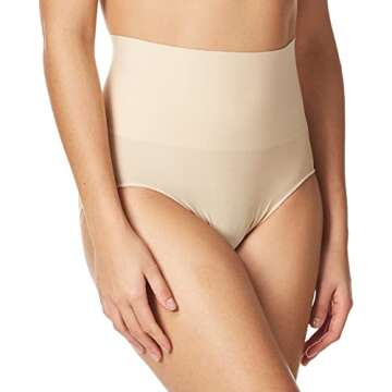 Maidenform womens Tame Your Tummy Shaping Lace With Cool Comfort Dm0051 Shapewear Briefs, Transparen...