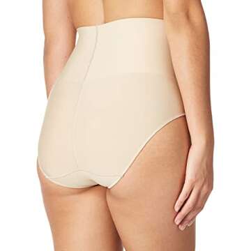 Maidenform womens Tame Your Tummy Shaping Lace With Cool Comfort Dm0051 Shapewear Briefs, Transparent, Large US