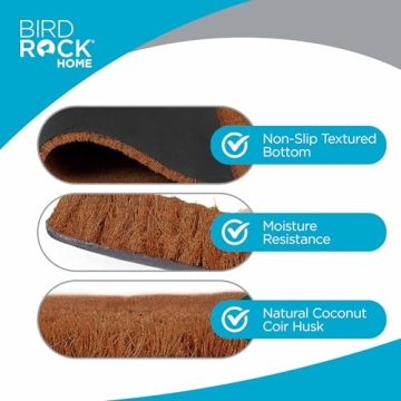 BIRDROCK HOME Cheeky Come Back with a Warrant Doormat