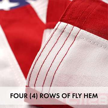 G128 American Flag | 6x10 Ft | Heavy Duty Spun Polyester