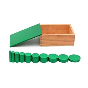 YHZAN Montessori Knobless Cylinders Set of 4 for Kids
