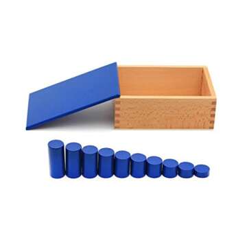 YHZAN Montessori Knobless Cylinders Set of 4 for Kids