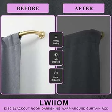 Brass Disc Curtain Rods Adjustable Room Darkening Curtain Rods