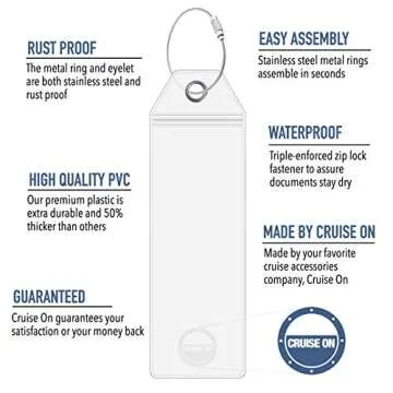 Cruise On Celebrity Luggage Tag Holder Pack - Durable & Secure