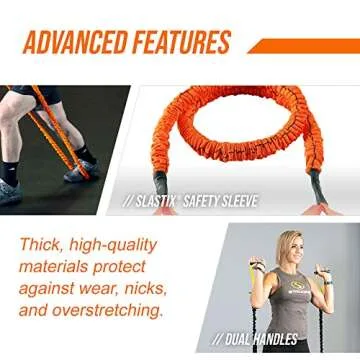 Stroops Slastix 4:1 Stretch, 4 ft., 15 lb. Light Resistance – Resistance Band for Strengthening – Strength & Resistance Training Workouts – Home Fitness Equipment – for Professional Athletes and