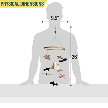 Sorrel + Fern Airplanes Baby Mobile - Dreamy Nursery Decor