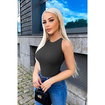 OQQ Women's 3 Piece Ribbed Bodysuits for Every Occasion