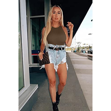 OQQ Women's 3 Piece Ribbed Bodysuits for Every Occasion