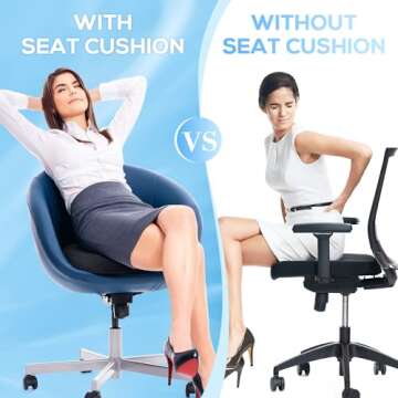 Donut Pillow Seat Cushion, Donut Chair Cushions for Postpartum Pregnancy & Hemorrhoids, Sciatica & Hip & Coccyx Pain Relief Desk Chair Cushion for Long Sitting Office Workers, Car Drivers